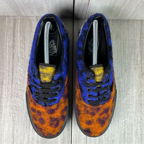 Vans Era Platform Mix Leopard Chunky Sneaker Shoes Blue Orange Womens Size 9.5 - Picture 6 of 10